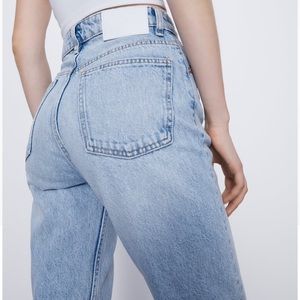Zara Hi-Rise Straight Leg Jeans